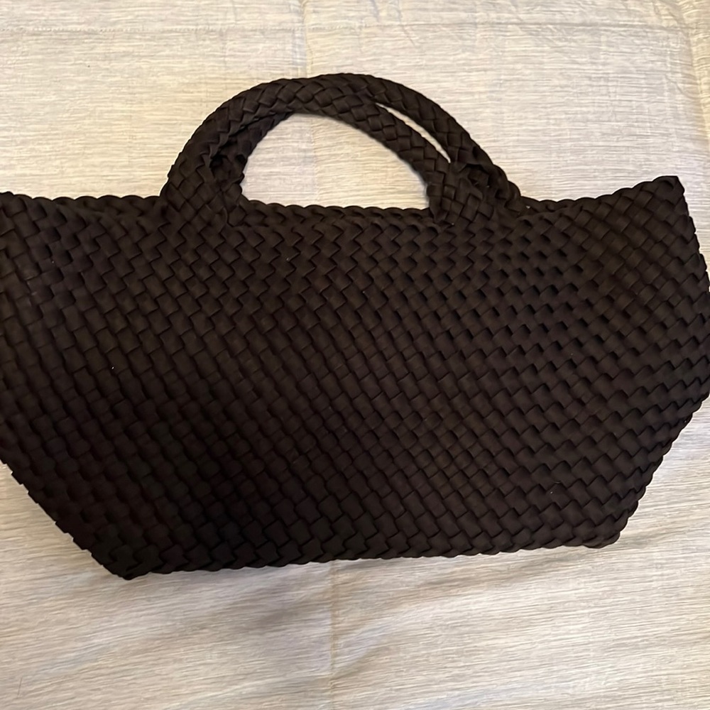 Naghedi woven tote all black